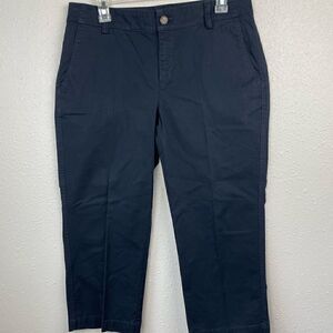 Eddie Bauer Black Cropped Pants Size 10 EUC